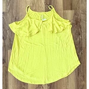 Maurice's Tank Top‎ Women's Medium Bright Yellow Sleeveless Lightweight NEW